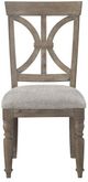Mazin Furniture Cardano Driftwood Light Brown Side Chair-1