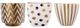 A & B Home Navya 3-Piece Gold/White Bling Candle Set-1