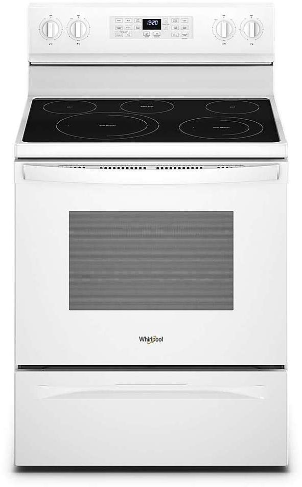 Whirlpool® 30" White Freestanding Electric Range with 5-in-1 Air Fry Oven