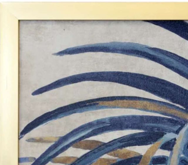 Stylecraft Arching Palm II Blue/Dark Blue/Gold Wall Art -1