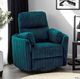 Furniture of America® Belper Dark Teal Power Glider Recliner with Swivel-1