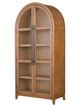 Richwood Red Oak Glass Door Arched Cabinet-1