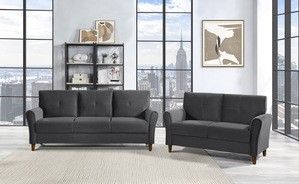 Mazin Furniture Dunleith Gray Sofa-3