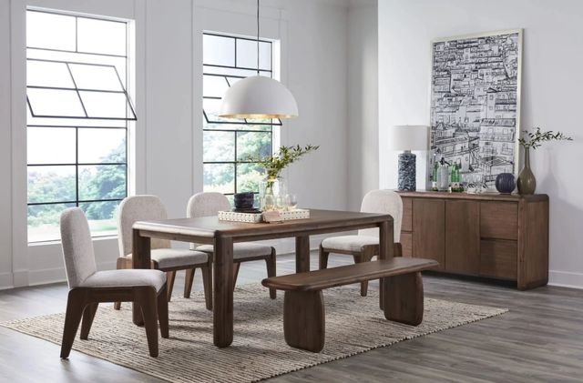 Modus Furniture Xolani Chinchilla/Impala Upholstered Dining Side Chair-1