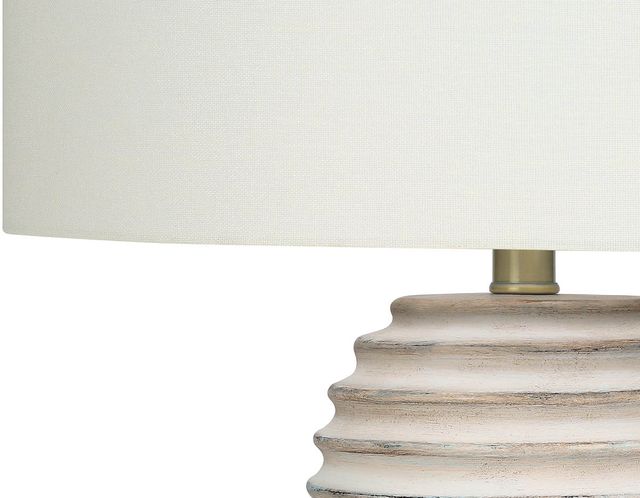Monarch Specialties Inc. 28"H Cream Resin Table Lamp-2