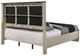 ACME Furniture Travonte Beige/Gray Linen Eastern King Upholstered Panel Bed-5
