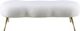 Meridian Furniture Nube White Bench-1