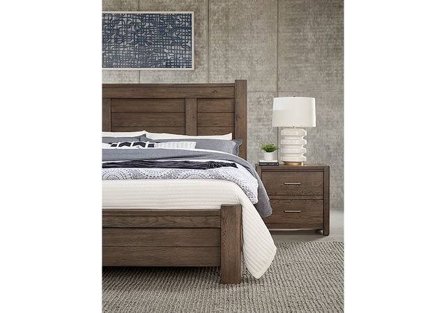 LM Co Home By Vaughan-Bassett Crafted Oak by Ben & Erin Napier Aged Gray Queen Poster Bed -3