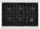 ZLINE Select 36" Satin Stainless Steel Pro Style Dual Fuel Range-4