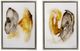 A & B Home 2-Piece Black/Gold/White Printed Acrylic Wall Art-1