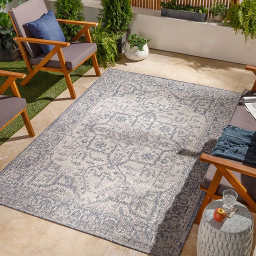 Surya Tuareg Blue/Off-White 5'x7' Area Rug-4