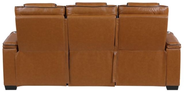 Homelegance® Apex Brown Double Power Reclining Sofa with Center Drop-Down Cup Holders-3