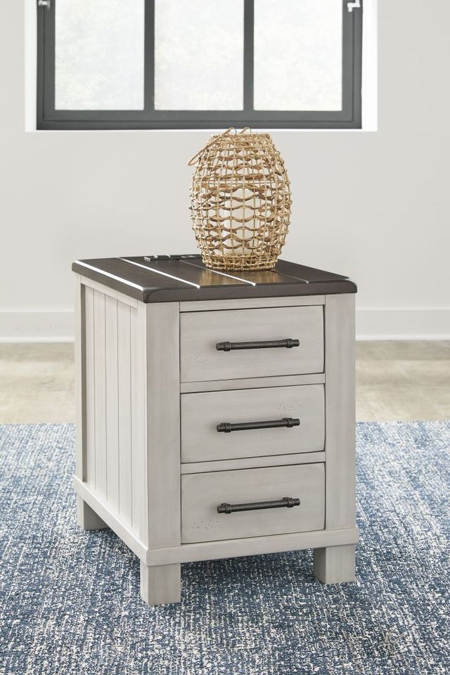 Signature Design by Ashley® Darborn Brown Chairside End Table with Gray Base-0