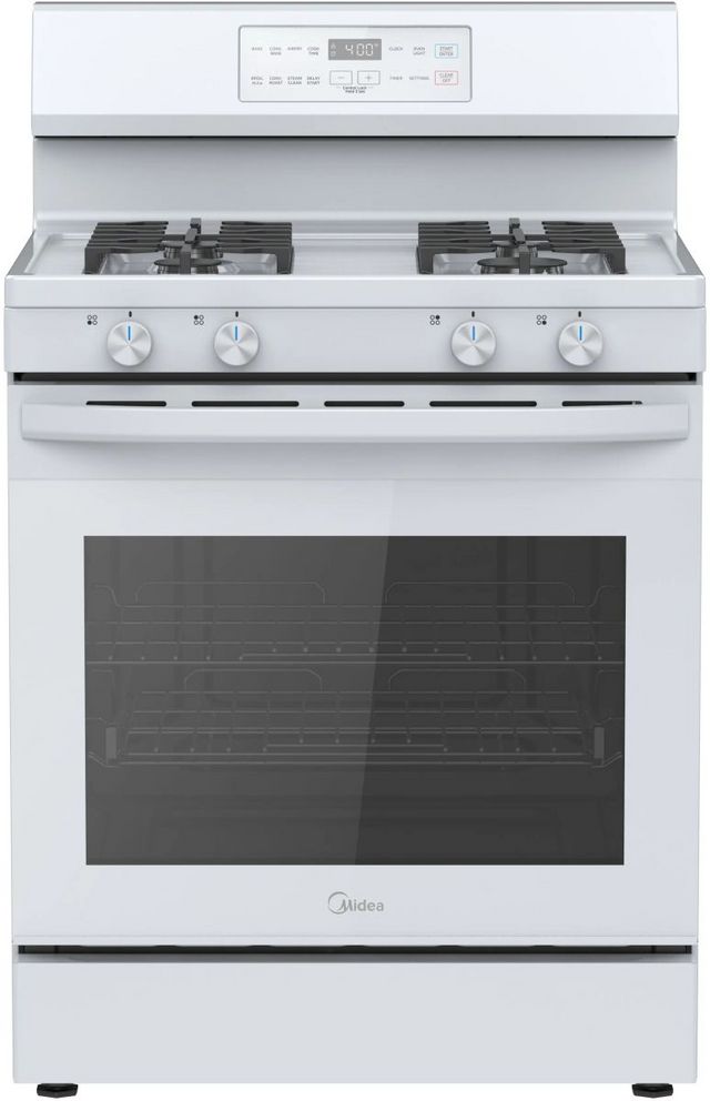 Midea® 30" White Freestanding Gas Range
