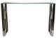Sagebrook Home Glass Top Console Table with Silver Base-1