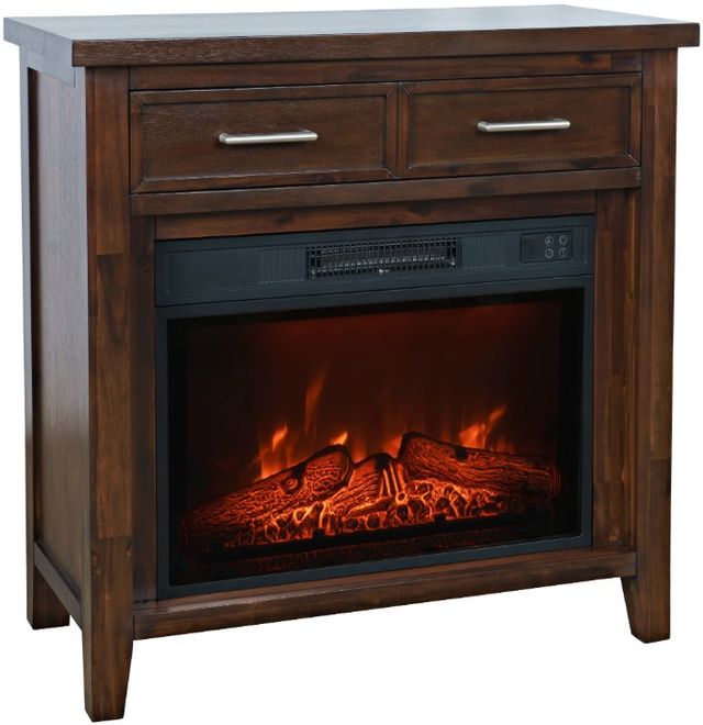 Jofran Inc. Urban Icon Merlot 32" Fireplace Media Console-0