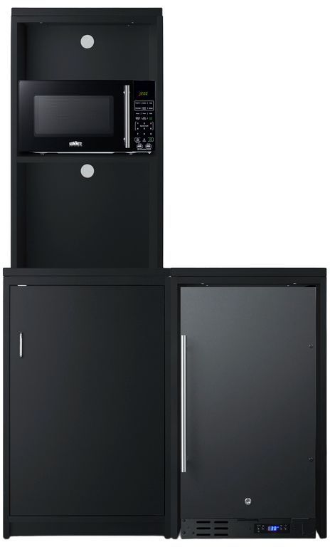 Summit 5 Piece Black Kitchenette-0