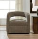 Uttermost® Breis Taupe Velvet Swivel Barrel Chair-1