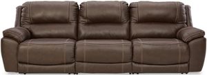 Signature Design by Ashley® Dunleith 3-Piece Chocolate Power Reclining Sectional