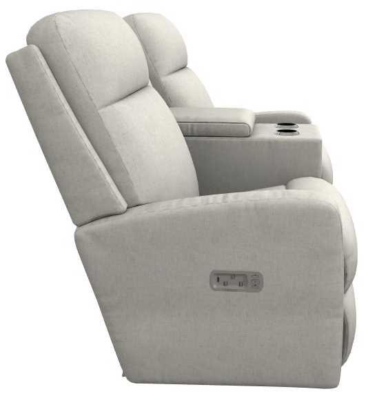 La-Z-Boy® Finley Parchment Power Wall Reclining Loveseat with
