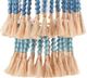 Currey & Company St. Barts Demin Blue/Mist Blue/Natural Rope Pendant Lighting-1