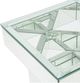 Michael Amini® Montreal™ Glass Top Square End Table with Mirrored Base-2