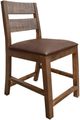 International Furniture Direct Antique Brown 24" Upholstered Counter Stool-0