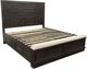 Elements International Avalanche Charcoal King Storage Panel Bed-2