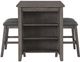 Signature Design by Ashley® Caitbrook 3-Piece Gray Counter Height Dining Table Set-2