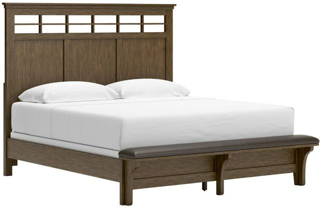 Benchcraft® Shawbeck Dark Brown California King Panel Bed-0