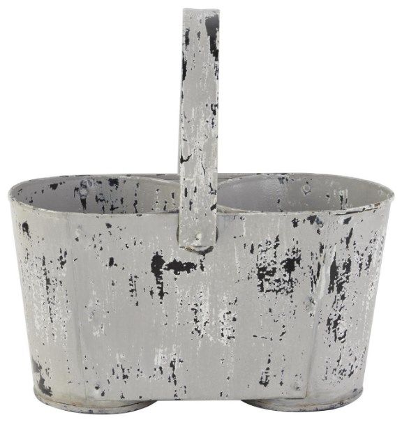Deco Marche White Vintage Planter-0