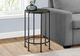 Monarch Specialties Inc. Dark Bronze End Table with Black Metal Base-1