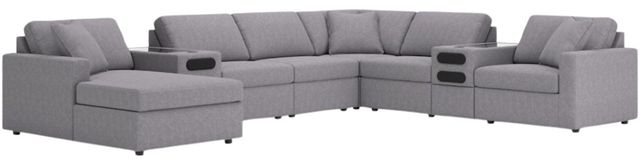 Signature Design by Ashley® Modmax 8-Piece Granite Left-Arm Facing Sectional with Audio System and Chaise-0