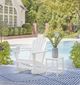 Signature Design by Ashley® Sundown Treasure White Polyethylene Outdoor Rocking Chair-4