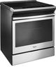 Whirlpool® 30" Black On Stainless Slide In Electric Range-1