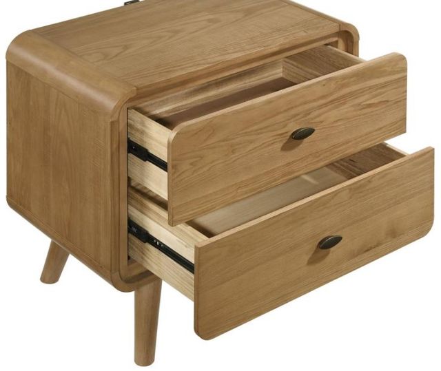 Coaster® Robyn Light Ash Nightstand Bedside Table-4