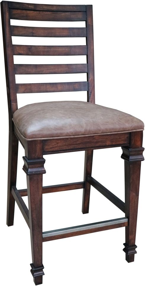 Coaster® Delphine 5-Piece Vintage Dark Pine Counter Height Dining Set-3