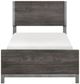 Homelegance® Zephyr Antique Silver/Brownish Gray Twin Panel Bed-3