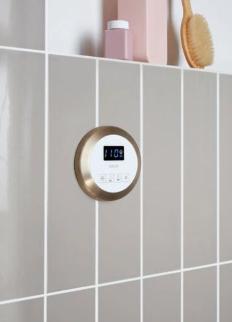 Delta SteamScape™ Classic System Lumicoat® Champagne Bronze Round Steam Package-2