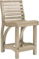C R Plastics St. Tropez Beige Counter Stool-0