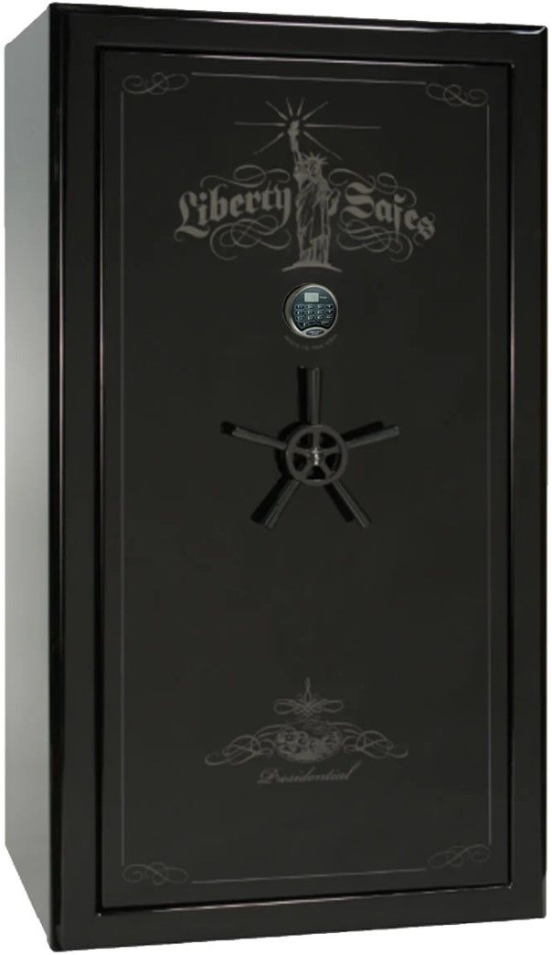 Liberty Safe Presidential Black Gloss 40 Electronic Lock Gun Safe-0