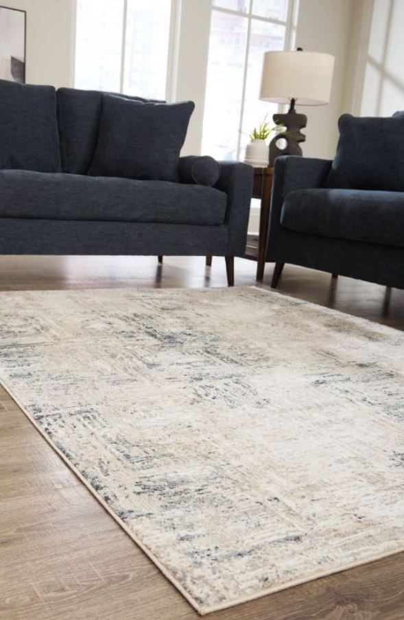 Signature Design by Ashley® Gentor Blue/Ivory 5'x7' Rectangular Rug-3