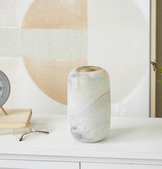 Deco Marche Cream Distressed Vase-4