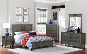 Mazin Furniture Garcia Gray Twin Bed-2