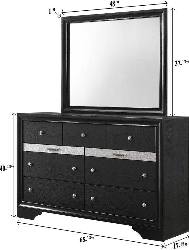 Crown Mark Regata Black Dresser-2