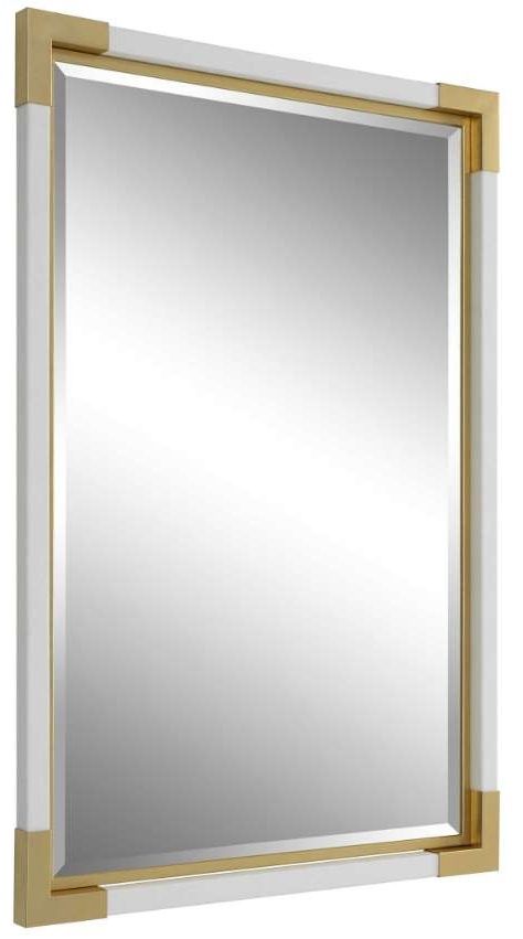 Uttermost® Malik Gold/White Mirror-3