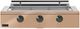 Caliber™ Rockwell Social 3-Burner Champagne Built-In Liquid Propane Grill with Pewter Hardware-0