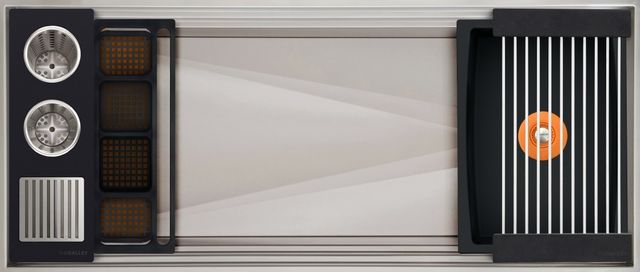 The Galley® Graphite Wood Composite Ideal ThinTop™ WashStation™ 4S 4S-0
