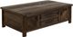 International Furniture Direct Dutton Brown Cocktail Table-0