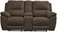 Signature Design by Ashley® Next-Gen Gaucho Espresso Reclining Loveseat with Console-2